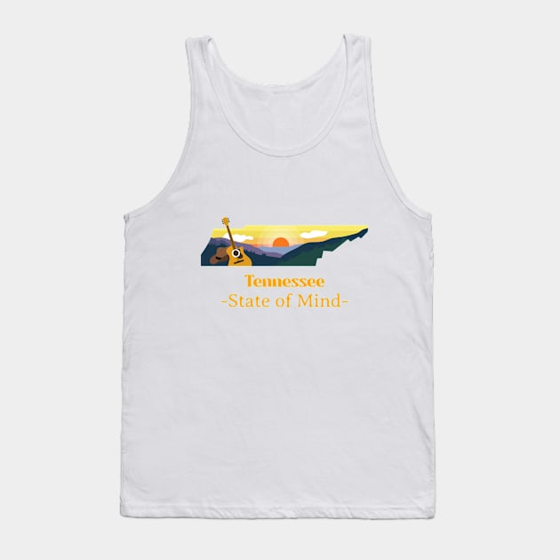 Tennessee State of Mind Tank Top by Maria Campana